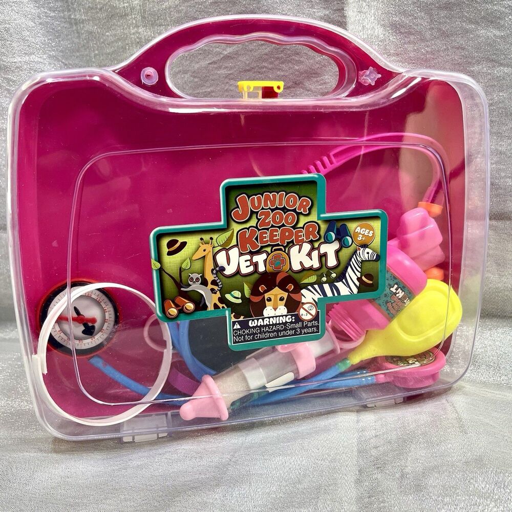 10 Piece Junior Zoo Keeper Vet Kit Ages 3+ Toy Kit Case